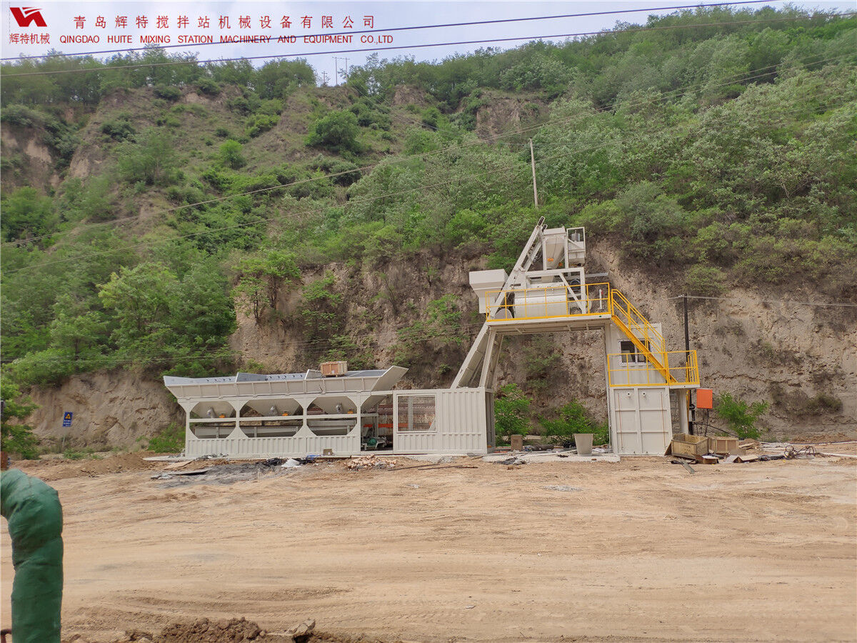 青島輝特機(jī)械 HZM75免基礎(chǔ)攪拌站模塊化設(shè)計(jì)，安裝快捷