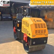 造型新穎！座駕式1噸壓路機(jī) 全液壓雙鋼輪振動壓路機(jī) 小型壓路機(jī)