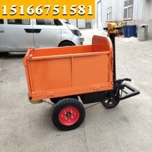 省時(shí)省人工！電動(dòng)手推式工程翻斗車 手推車工地水泥砂漿運(yùn)輸車